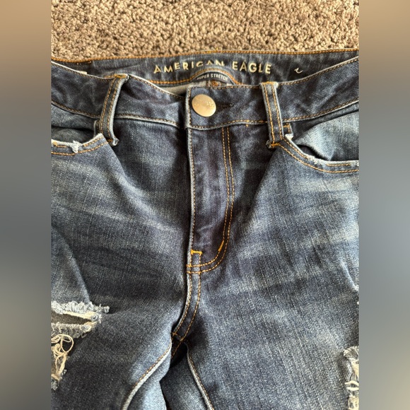 American Eagle Outfitters Super Stretch Denim Jegging Size 6 X-Short Preowned - Picture 3 of 10